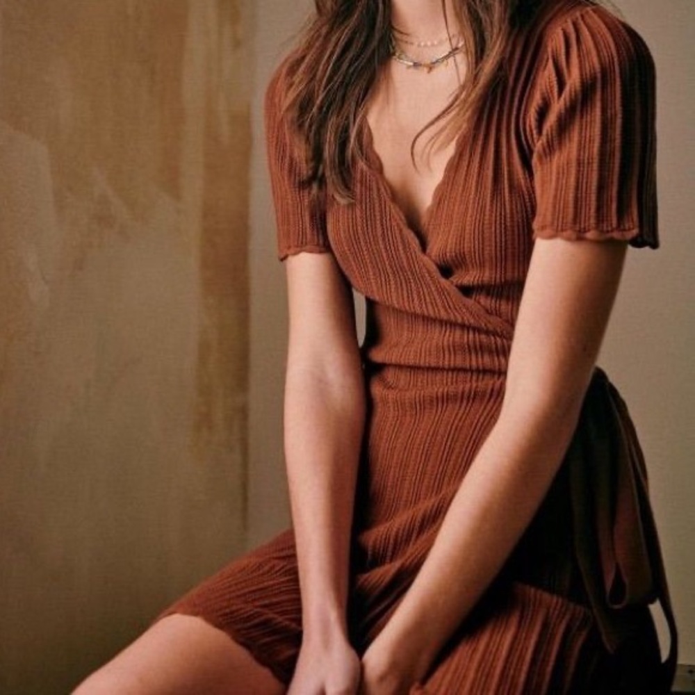 Sezane Luisa Dress Noisette - Size L